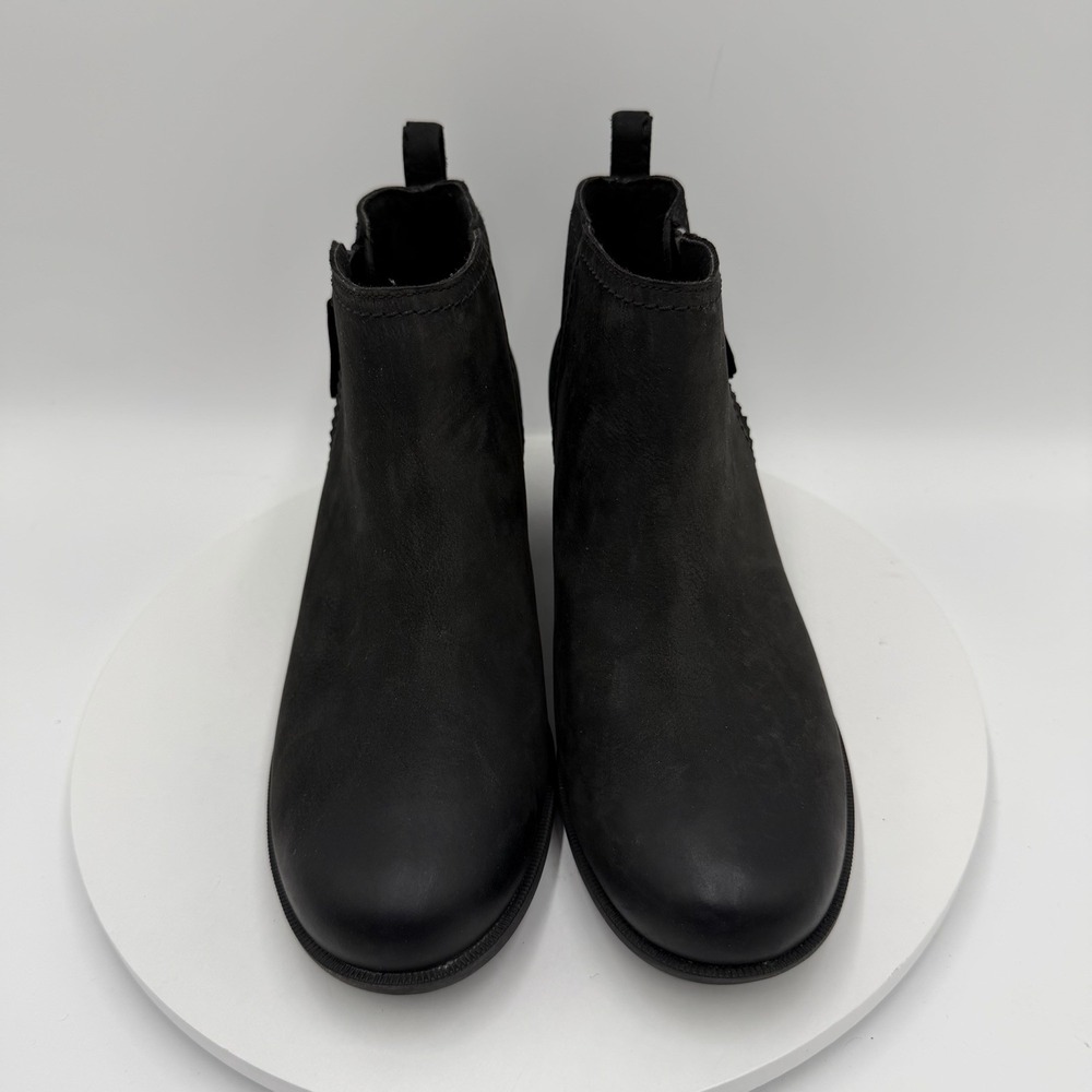 TEVA Anaya Black Waterproof Leather Ankle Boots/ Booties Women's Size 9.5 - Picture 3 of 8